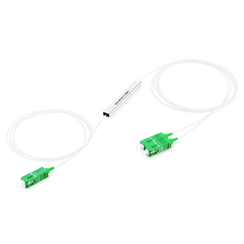1x2 PLC Micro Beam Splitter – Steel Tube, Telecom Grade, SC/UPC Connectors