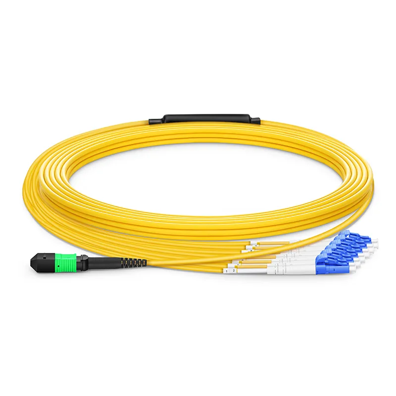 MPO Fiber Jumper Kablo - 40G Optik Modül için MTP 'li 8-144Core Çok Modlu