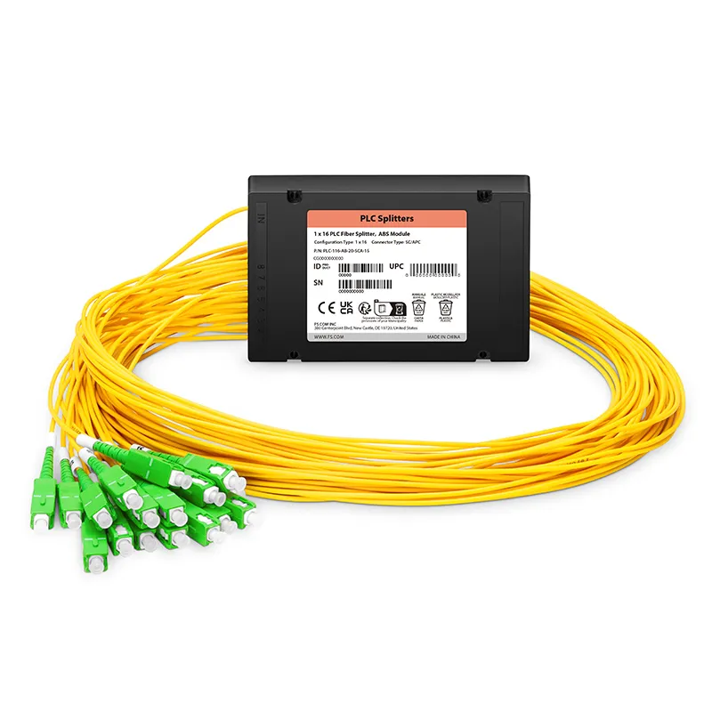 1x16 PLC Fiber Splitter in ABS Enclosure with SC/APC Connectors – Singlemode G65