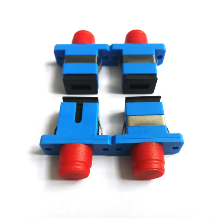 Adaptateur fibre optique à bride SC-FC - hybride SC vers FC, monomode, manchon e