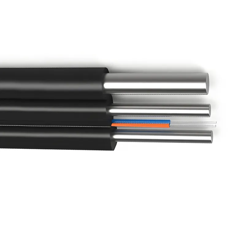Câble de chute FTTH autoportant GJYXCH avec fibre 1/2/4 Core