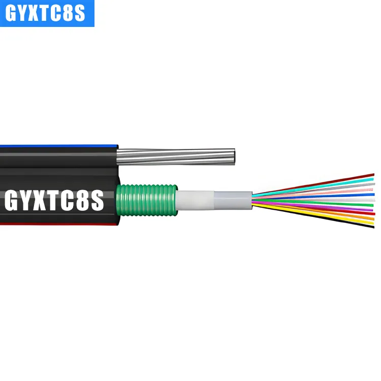 Gyxtc8s 2-24 cœurs, g652d / g657 câble de fibre optique exté