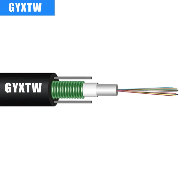 Câble à fibre optique blindé gyxtw | 4-12 cœurs | g.652d / g