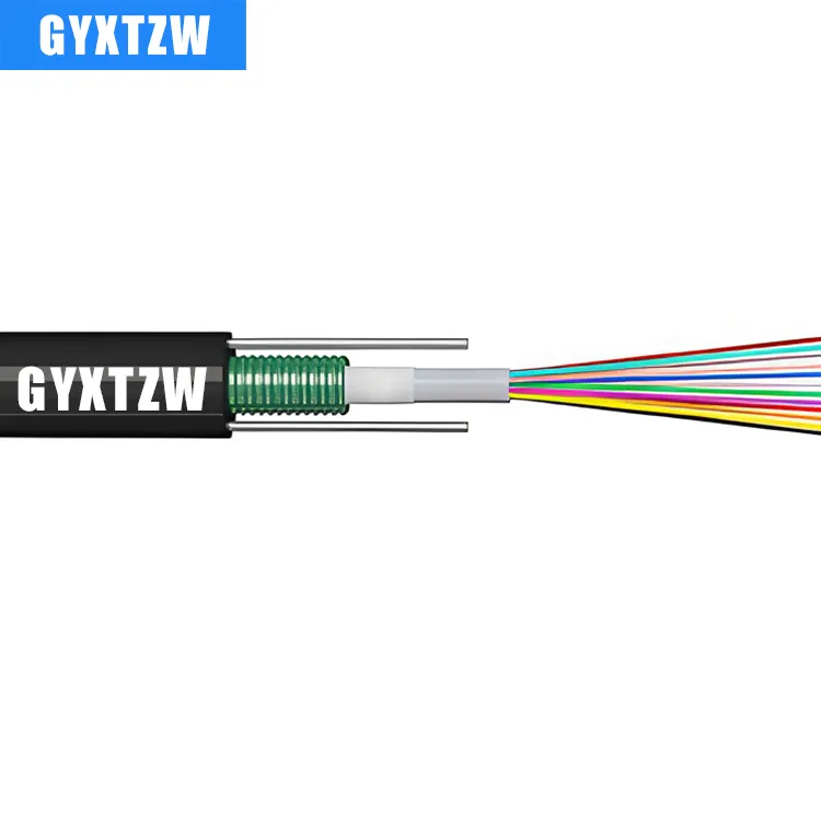 Câble fibre blindé ignifuge gyxtzw | 2-24 cœurs | uni-tube g