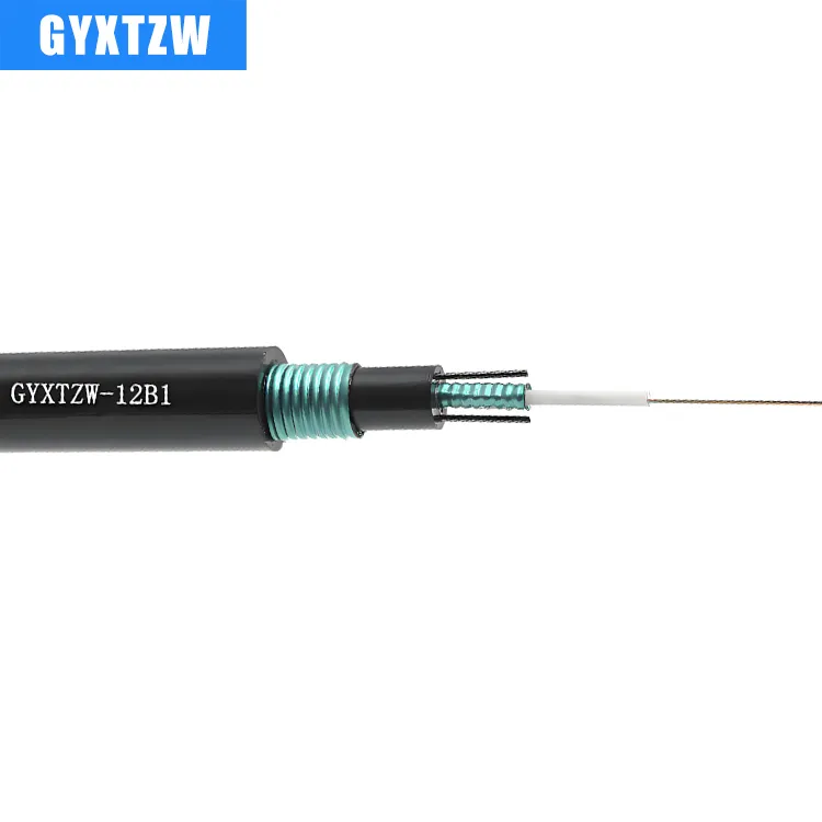 GYXTZW 2-24 Cores Flame Retardant Optical Cable  Jacket Uni-